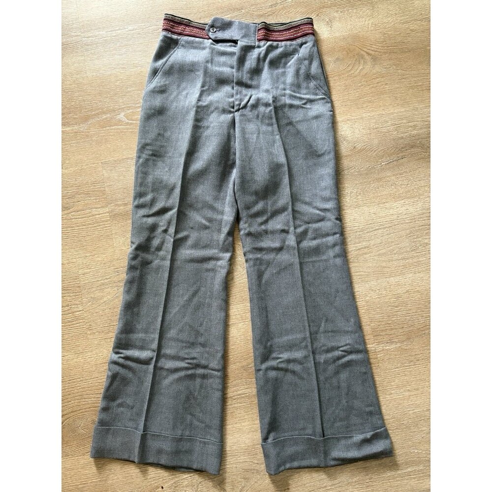 Vintage Deadstock Liberty Scene Jeans Flare Pants Unisex Waist Size 29”